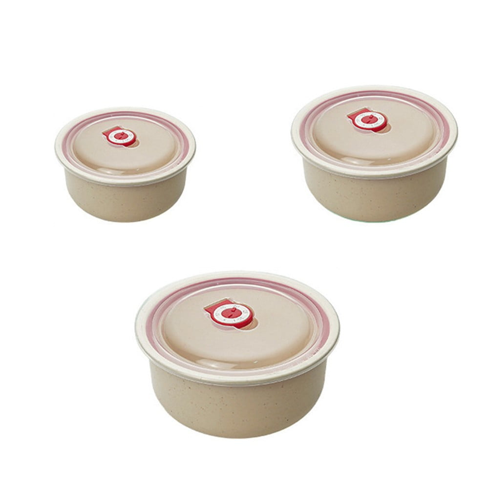 3pcs Fresh Bowls Set For Home Kitchen Sealed Containers Refrigerator