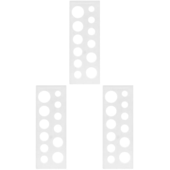 3pcs Fruit Diameter Measuring Tool Practical Plastic Fruit Diameter Measuring Ruler