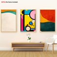 thumbnail image 1 of 3pcs, Fun Canvas Wall Decor, 3pcs Floral Abstract Artwork Set, 3-Panel Abstraction Trio for Modern Living Room or Hallway Office, 2D Flat, Perfect for Room Decor, Art For House, Modern Abstract Wall, 1 of 4