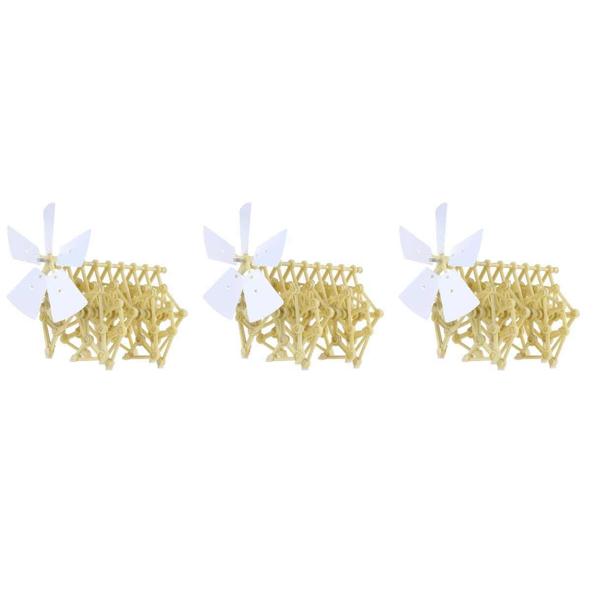 3pcs Funny Wind-powered Animaris Ordis Strandbeest Model Robot DIY Assembly Walker Educational Toy Kit
