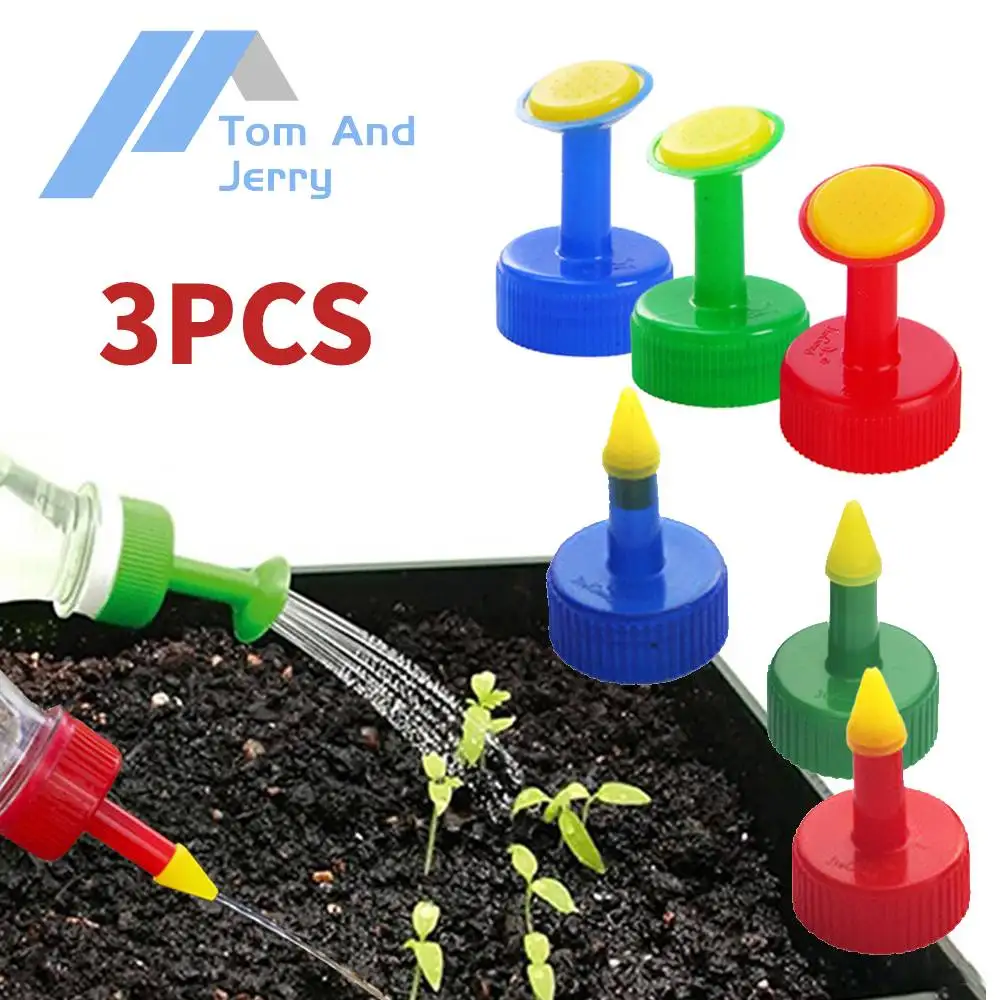 3pcs Garden Plant Watering Sprinkler Bottle Cap Nozzle DIY Mini Irrigation Head Suitable For