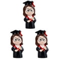 thumbnail image 1 of 3pcs Graduation Cake Decoration Lovely Doctor Doll Cake Adornment Baking Decorations, 1 of 8