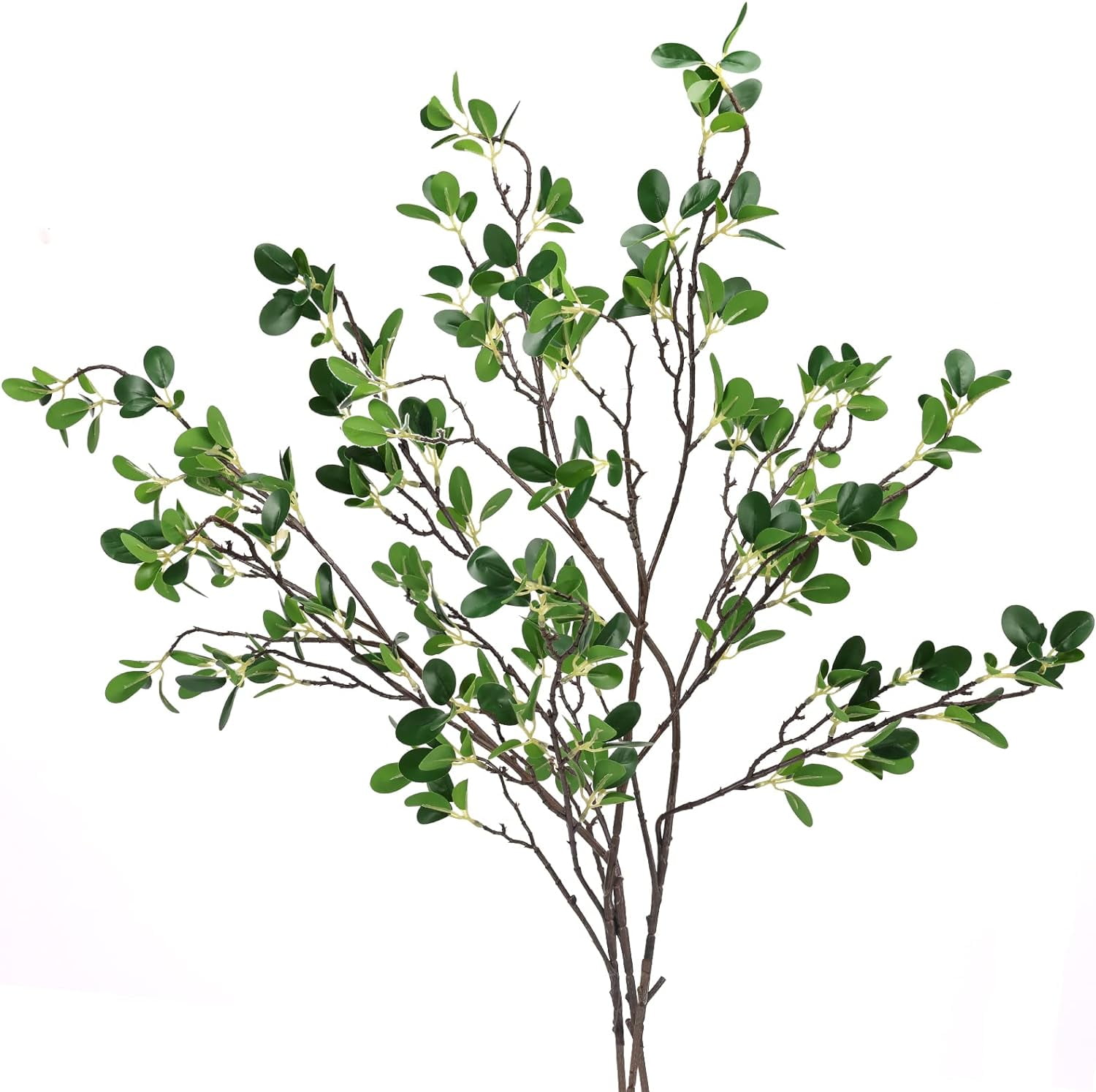 3pcs Greenery Stems Artificial Branches for Vases Olive, Greenery Stems