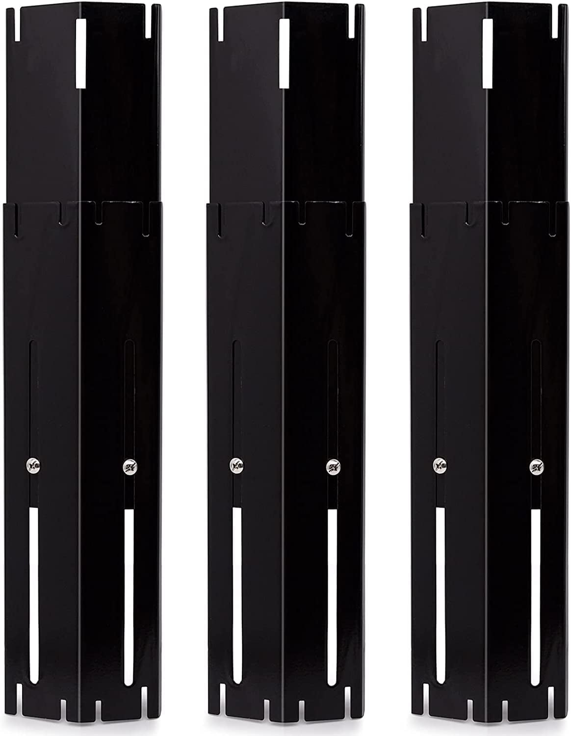 3pcs Grill Heat Plate 3 Pack, Heavy Duty Stainless Steel Heat Shield Replacement Parts, Adjustable BBQ Flame Tamer