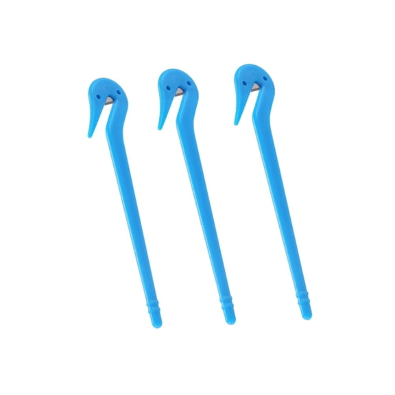 3pcs Hair Tie Cutter, Easy To Use, Pain Free, No Hair Damage, Ponytail Cutter Tool for Kids & Toddlers, Elastic Ties Remover, Blue