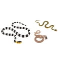 3pcs Halloween Party Snake Props Scary Snake Models Snake Toys Desktop