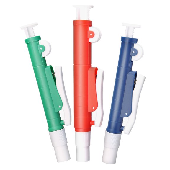 3pcs Hand Held Pump Universal Pipette Controller Manual Pipette Pump Plastic Pipettes Plastic Scientific Pipette Pump Pipette Pumps
