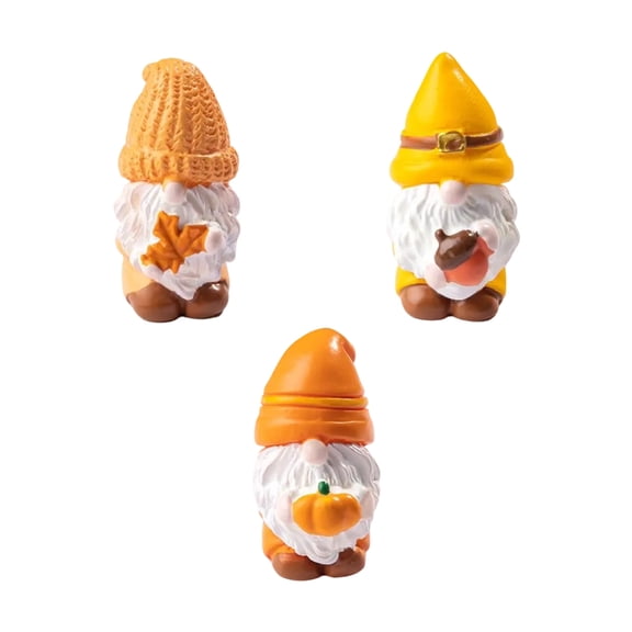 3pcs Handcraft Resin Leaf Gnomes Ornamentation for Garden Decors and Outdoor Space with Weather Resistant Features
