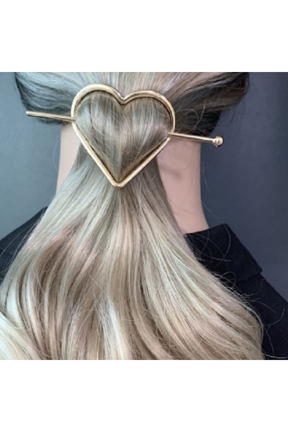 3pcs Heart Decor Minimalist Hair Clip Y2K Hairpin Elegant Headwear Hair Accessories For Women