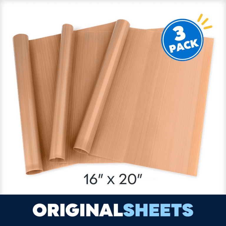 esafio 10 Pack Reusable Baking Sheet Liners, Nonstick Teflon Baking Sheet  Available, Heat Press Sheets, Cookie Sheet Liners for Baking & Heat  Transfer 