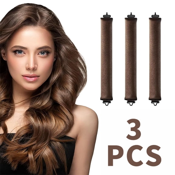 3pcs Heatless Hair Curler For Overnight Curls Flexi Rods For Heatless Curls, Overnight Blowout Rods, No Heat Hair Curlers To Sleep In, Hair Styling Kit Tool Kit, Home Beauty Women Accessory Gifts