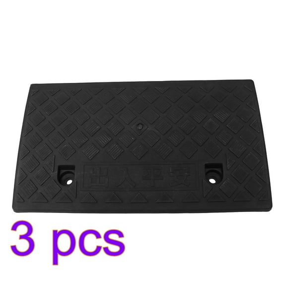 Foxnovo Threshold Ramp Heavy Duty Black Curb Step for Car Truck Scooter