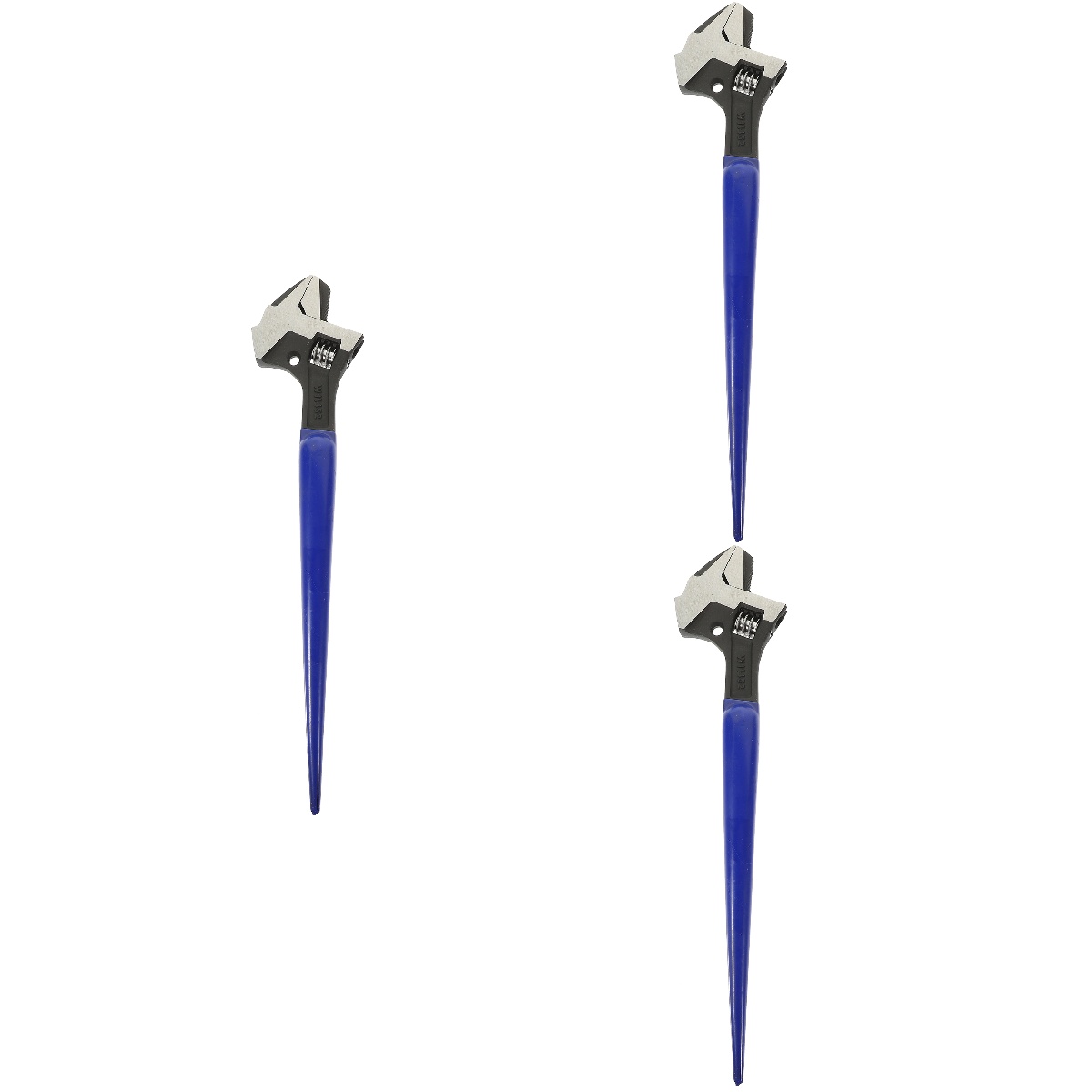 3pcs Heavy Duty Wide Open Adjustable Spud Wrench Set 12 Inch Reversible Jaw Adjustable Pipe
