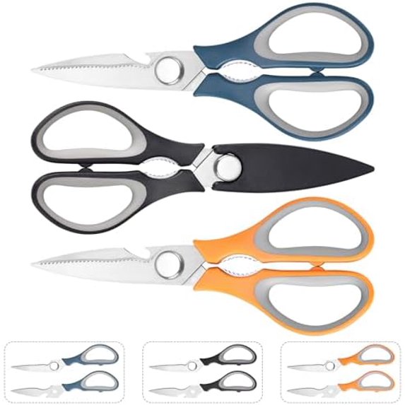 3pcs Heavy Kitchen Scissors All Purpose Heavy Duty, Kitchen Utensils ...