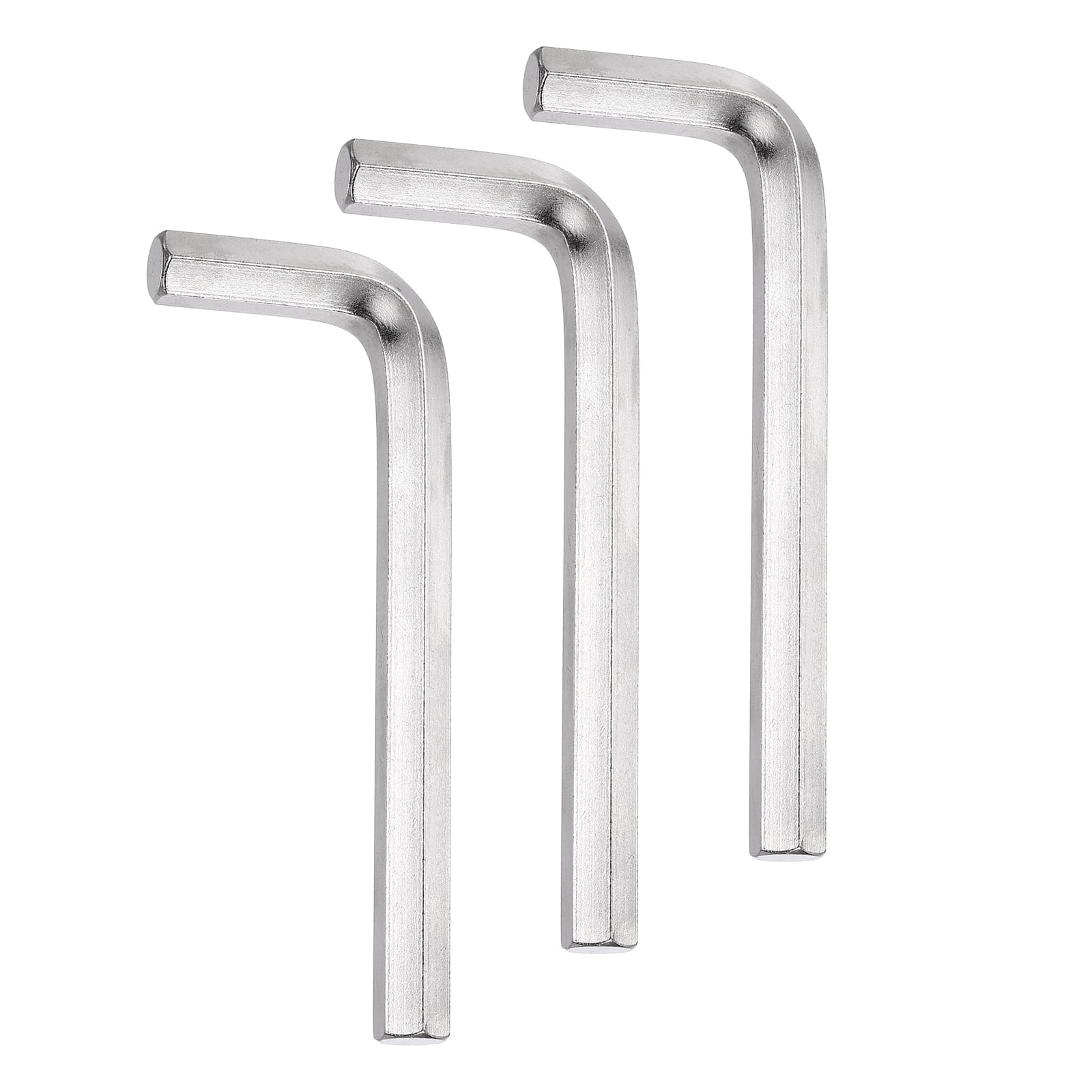 3pcs Hex Key Wrench 12mm L-Shape Hexagon Metric Wrenches Silver