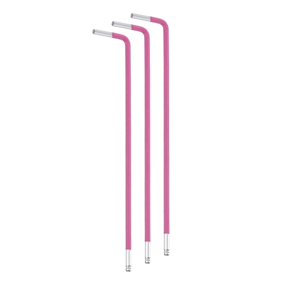 3pcs Hex Key Wrench 5/64" S2 Steel L-Shape Hexagon SAE Wrenches Repairing Tool for Home DIY Bike Motorcycle Repair, Light Red Silver