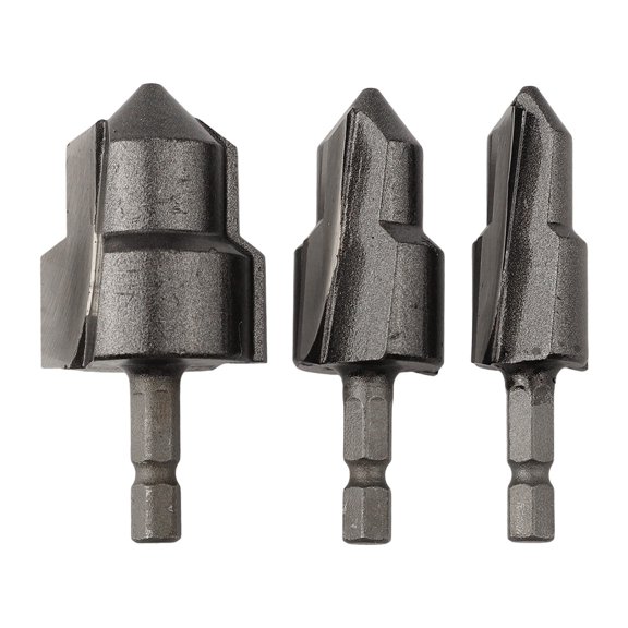 3pcs Hex PPR Lifting Drill Bit Water Pipe Expansion Drill Punch Plumber #20 #25 #32 Stepped Drill Bit Pipe Connection Tool