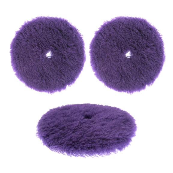 3pcs High Performances Wool Buffing Pad For Automotive Detailing And Paint Care Smooth Finishing Car Waxing Polishing