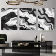 thumbnail image 1 of 3pcs, Home Decor Painting, 2D Flat, Frameless, White and Black Abstract Wall Art Set, Modern Triptych Canvas Print, Minimalist Room Decoration, Luxury Modern Home Decoration, Suitable for Living Roo, 1 of 4