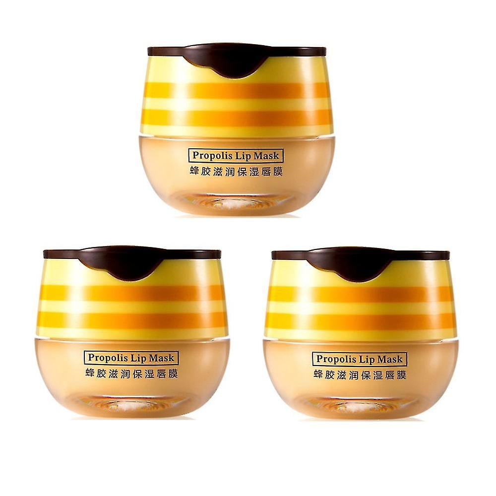 Propolis Lippenmaske Honig-Erdbeer – Feuchtigkeitsspendend, Glättend, Mit Applikator-Bürste
