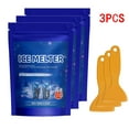 thumbnail image 1 of 3pcs Ice Melt Safer for Concrete & Pet - 100g/3.53oz Bag, Snow Salt Ice Melt, Salt for Snow and Ice Removal, Sidewalk Salt, Driveway Salt, Snow Melt is Effective Up to -15° (3pcs, Blue), 1 of 9