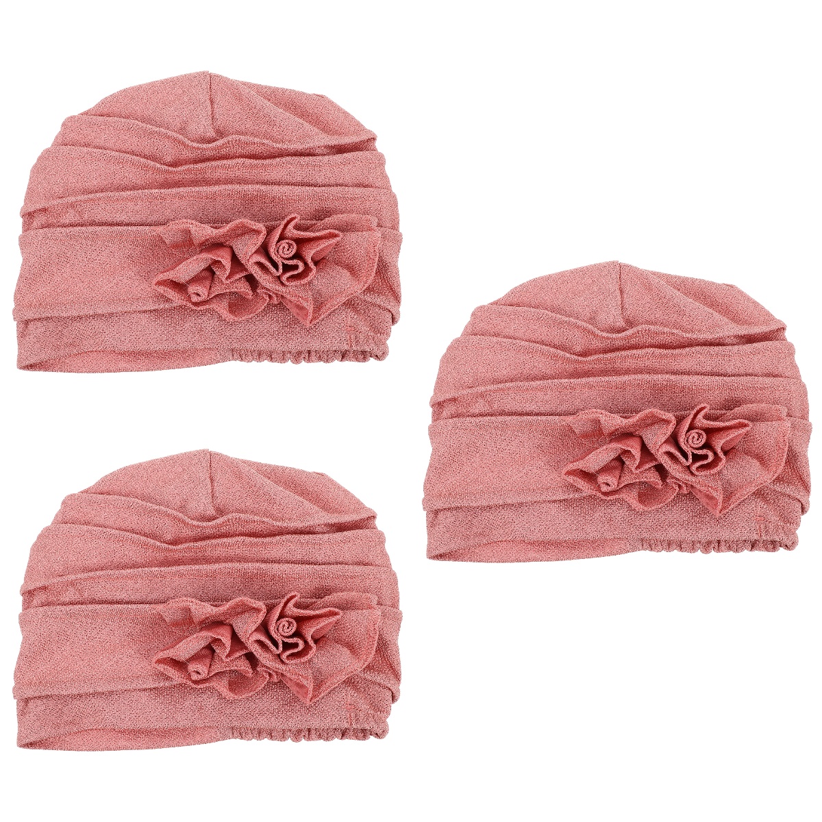 3pcs Indoor Woman Sleep Hat Elastic Patient Housework Long Hair