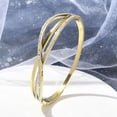thumbnail image 1 of 3pcs Ion Plating(IP) 304 Stainless Steel Polymer Clay Rhinestone Hinged Bangles for Women Real 18K golden Plated Inner Diameter: 1-7/8x2-3/8 inch(4.8x6cm), 1 of 5
