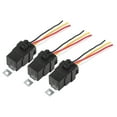 thumbnail image 1 of 3pcs JD2912 4 Pin DC 12V 40A Car Boat Universal Waterproof Relay Switch Power with Harness Black, 1 of 6