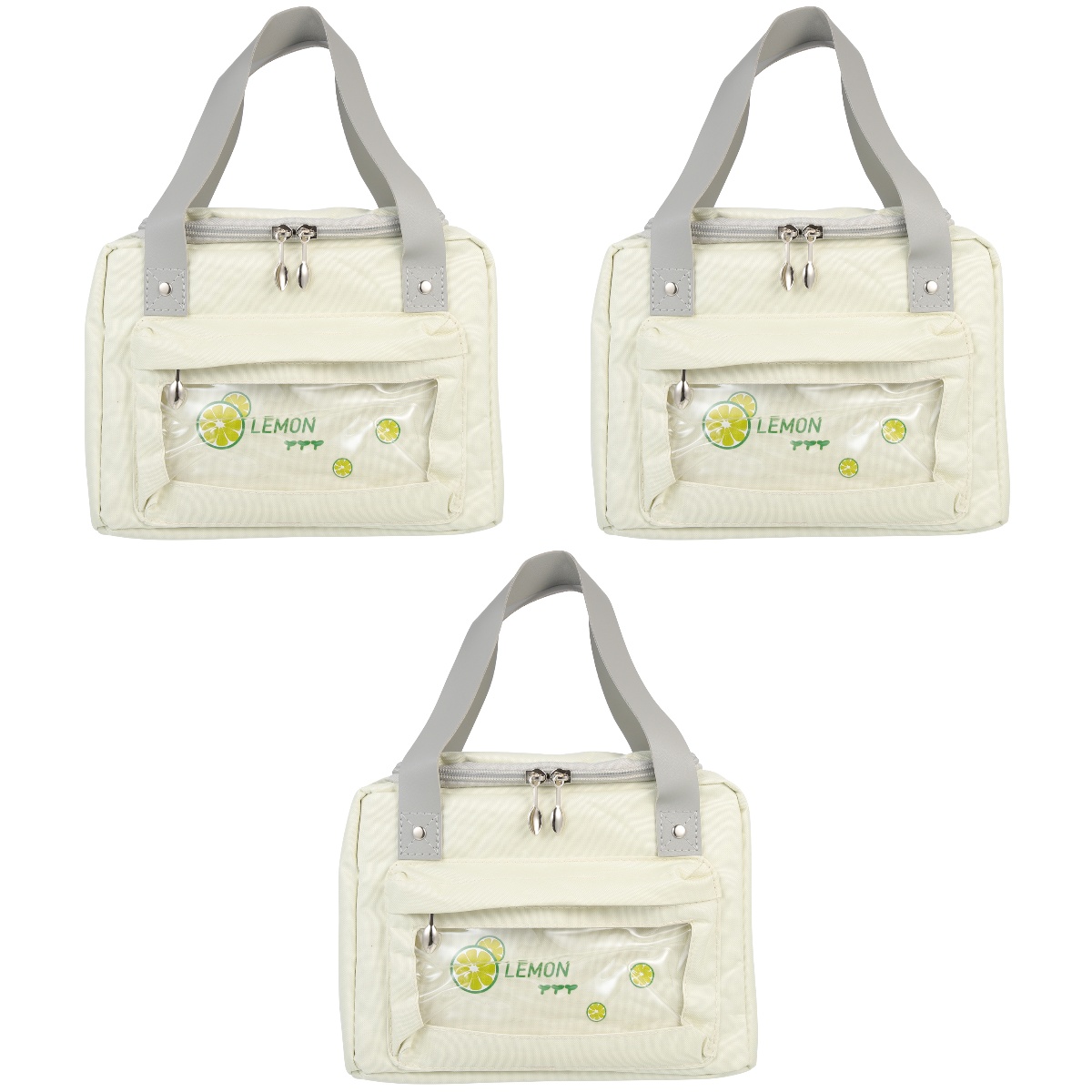3pcs Japanese Style Lunch Bag Portable Lunch Pouch Handheld Food Box