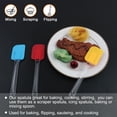 thumbnail image 1 of 3pcs Kitchen Cooking Flexible Silicone Spatula Set Heat Resistant Turner Scraper Baking Utensils Blue Yellow Red, 1 of 7