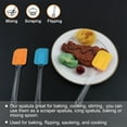 thumbnail image 1 of 3pcs Kitchen Cooking Flexible Silicone Spatula Set Heat Resistant Turner Scraper Baking Utensils Yellow Orange Blue, 1 of 7