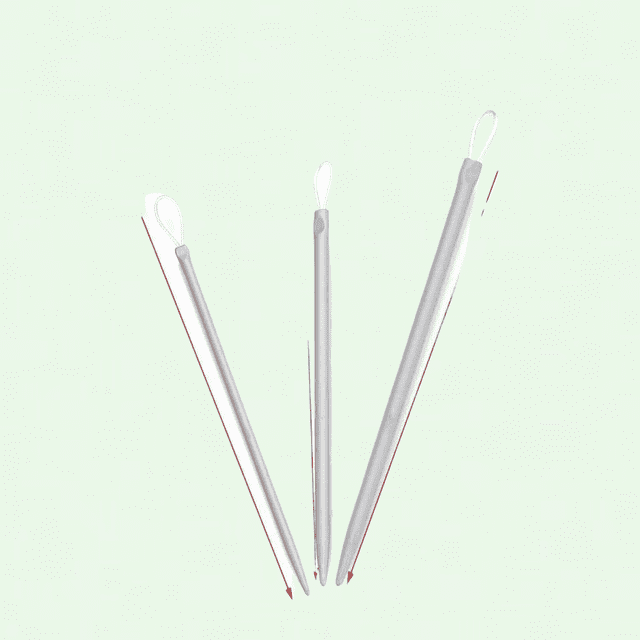 3pcs Knitting Needles Set, Big Eye Ergonomic Handle, Crochet Hook