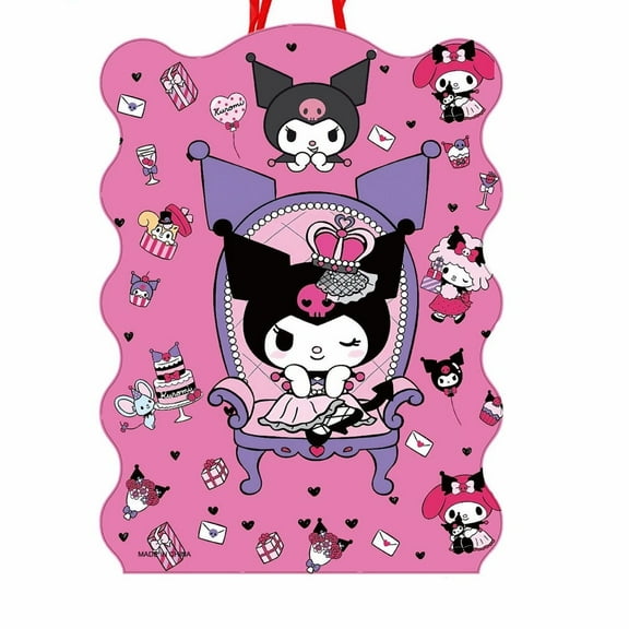 3pcs Kuromi Anime Pull String Piata - Candy Filled Safe Birthday Party Game | Easy Open Pinata Toy with No Stick Needed