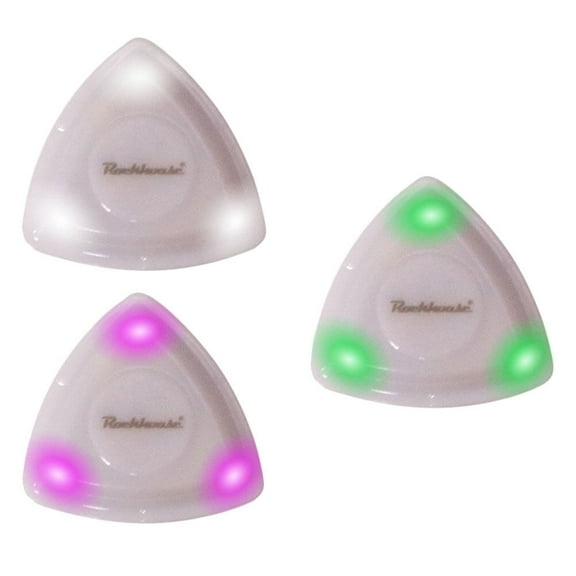3pcs LED Luminous Guitar Picks Guitar Accessory Acoustic Folk Guitar Plectrum