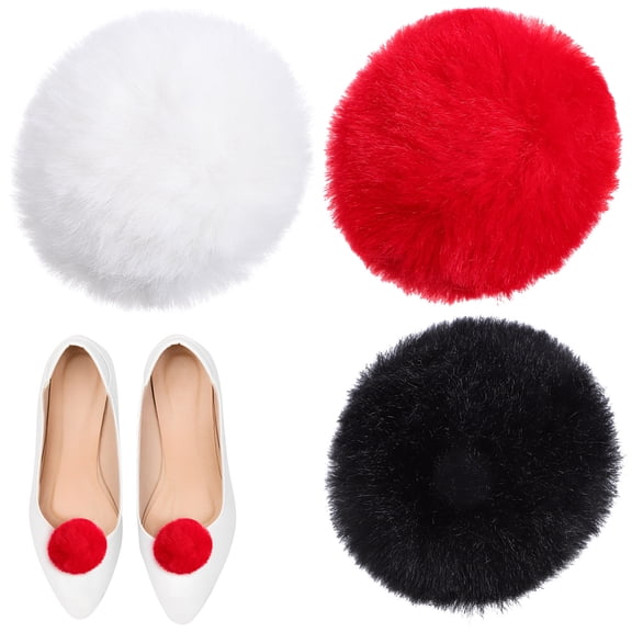 3pcs Large Fluffy Pompoms Bunny Tail Costume Props Craft Beanie Clothes Making Accessories