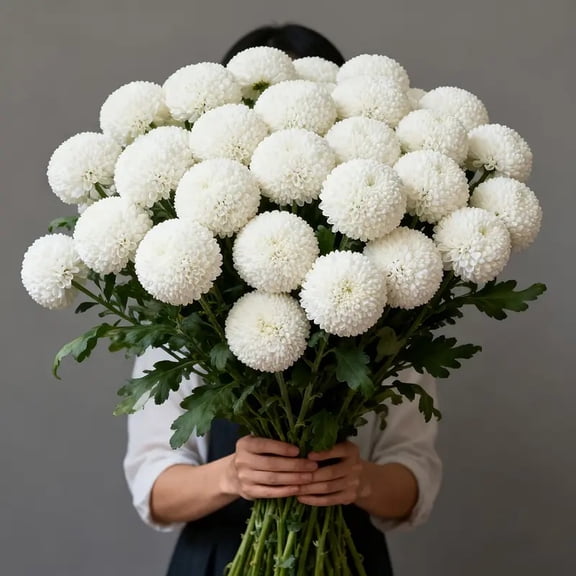 3pcs Lifelike Artificial Daisy Flower Bunches Faux Pompom Bouquet Home Decor