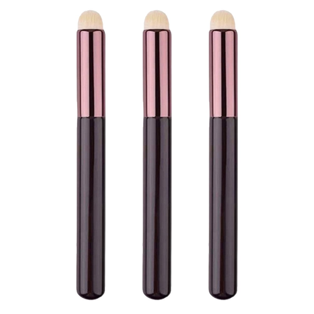 3pcs Lip Brush Artificial Fiber Makeup Brush Lipstick Lip Gloss Smudge