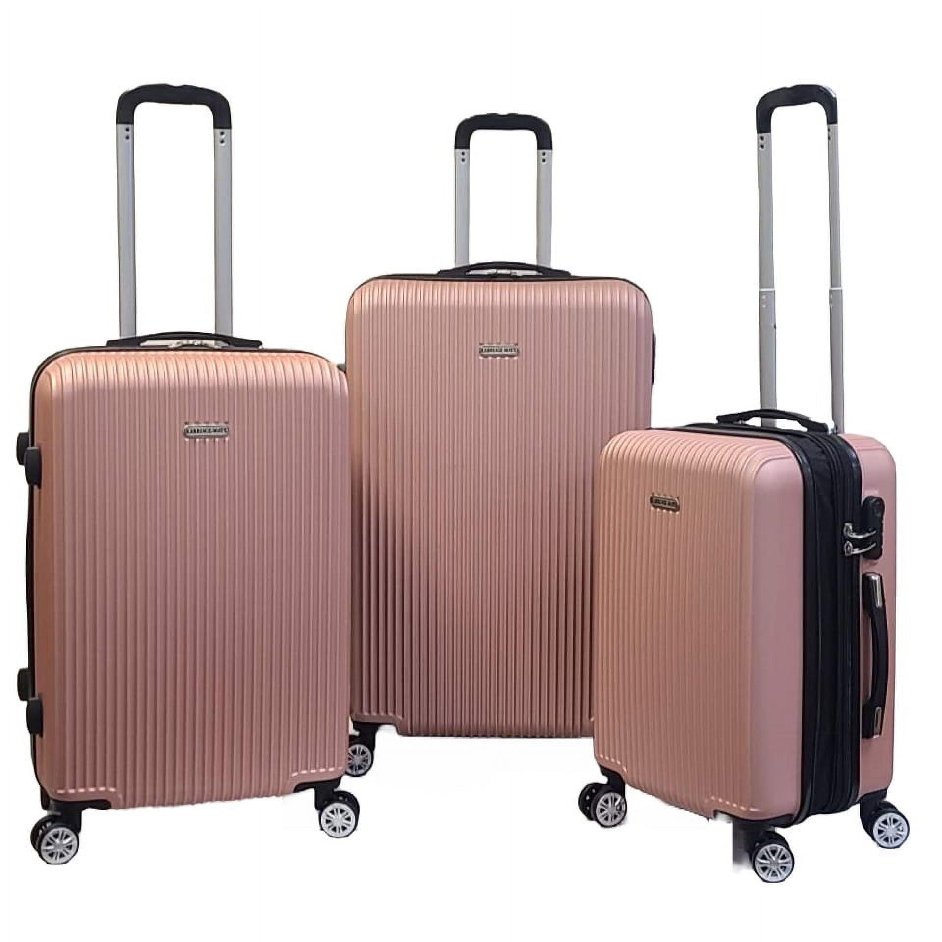 3pcs Luggage Set Expandable Hard Sided Travel Suitcases Lightweight 3