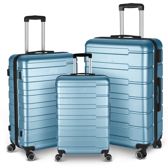 3pcs Luggage Suitcase Sets Hardshell Carryon Luggage Set With 360 Degree Spinner Wheels For Travel (20"/24"/28")