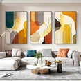 thumbnail image 1 of 3pcs, Luxury Abstract Animal Canvas Wall Art for Living Room and Porch Decor -Frameless, 1 of 4