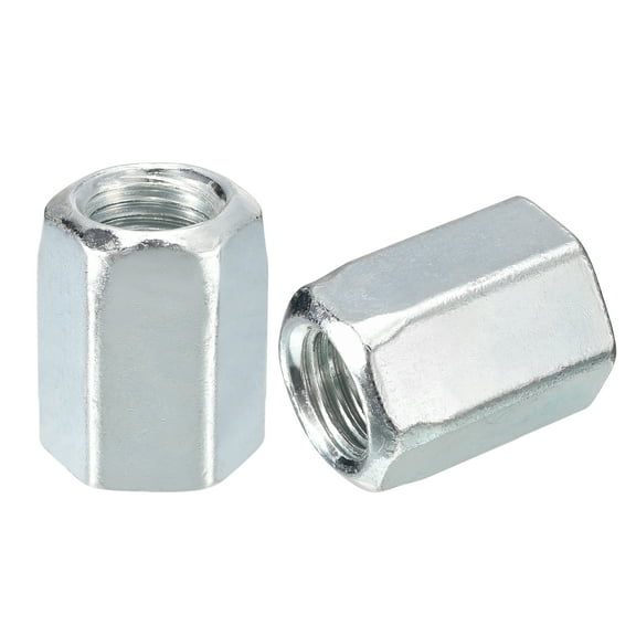 3pcs M20x30x40mm Coupling Nuts - Galvanized Carbon Steel Hex Threaded Rod Coupler for Furniture, Electronic, Industrial