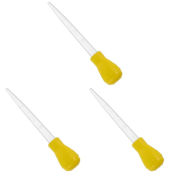 3pcs Marinade Baster for Meat Reusable Plastic Turkey Injector Oil Suction Pump for Turkey