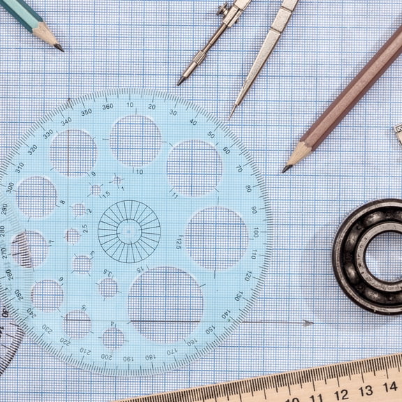 MERRYHAPY Protractor With Arm Sky-Blue Plastic 3Pcs 4.5x4.5in
