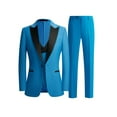 thumbnail image 1 of 3pcs Men Suit Tuxrdo Vest Pants Peak Collar One Button For Wedding Party Banquet Dinner Men Elegant Dress Suit, 1 of 10