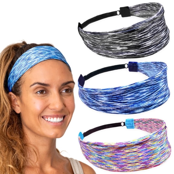 3pcs  Women Sweatband Headband for Yoga Gym Running Girls Stretch Sports Head Band