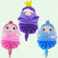 thumbnail image 1 of 3pcs Mermaid Bath Loofahs for Kids, Cartoon Shower Sponges with Rich Foams Bubble, 1 of 1