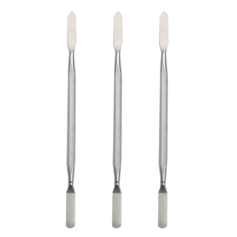 3pcs Metal Spudger Set Mobile Phone Opening Repair Pry Tool Double-ended Stainless Steel Thin Pry Bar Disassemble Hand Tool Kit for Electronics, Cell Phone, Laptop,tablets,ipad and Other Device