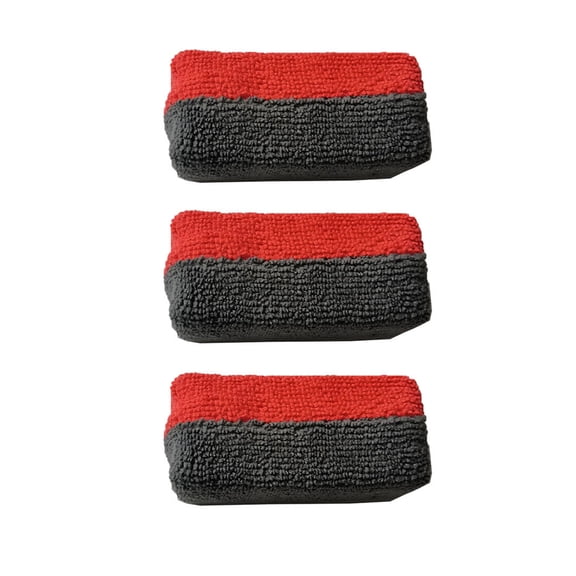 3pcs Microfiber Auto Cares Sponges Soft Microfiber Applicators Scratch Frees Applicator Prevents Soaking Through for Car