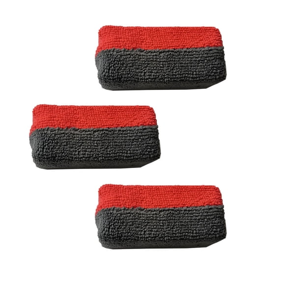 3pcs Microfiber Auto Cares Sponges Soft Microfiber Applicators Scratch frees Applicator Prevents Soaking Through for Car