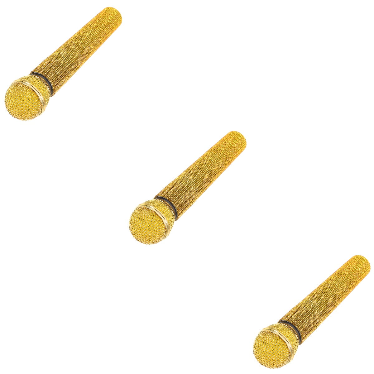 3pcs Microphone Model Alloy Microphone Model Stage Performance